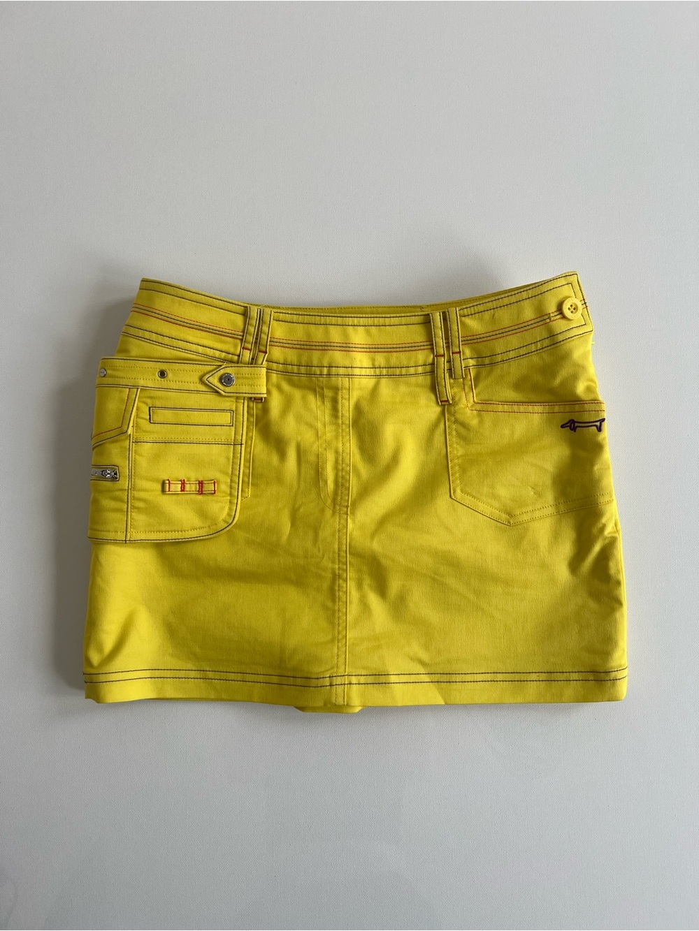 Louis Castel Bright Yellow Mini Skirt